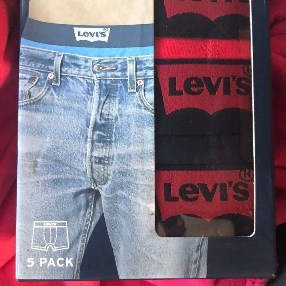 LEVI’S M 5pk Multicolored Cotton Boxer Briefs